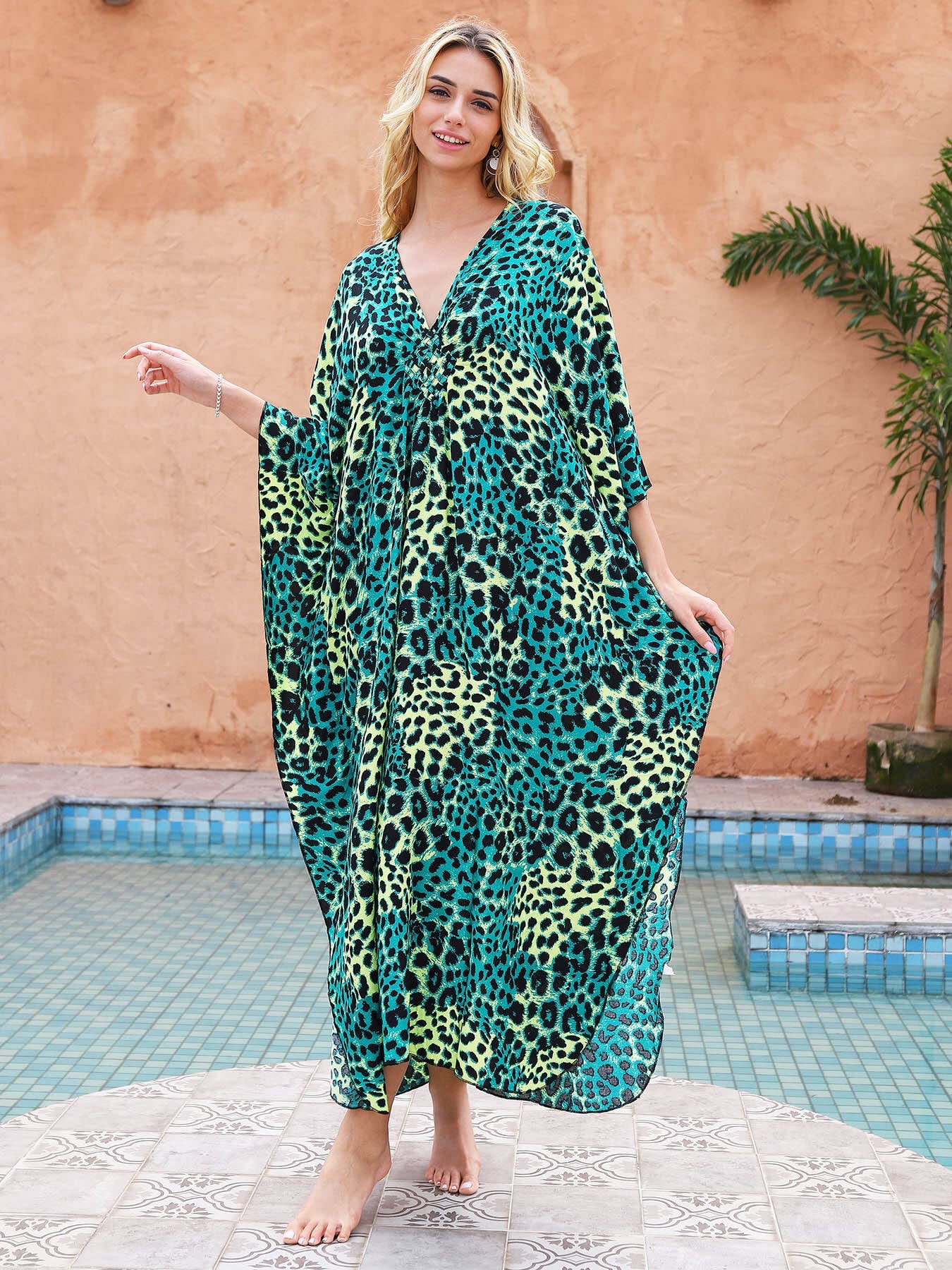 Island Oasis Bamboo Wrap Dress