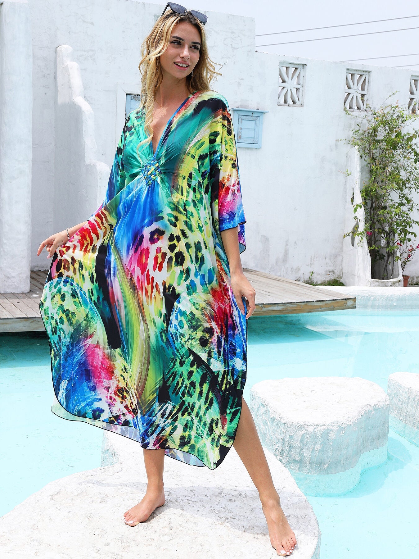 Island Oasis Bamboo Wrap Dress