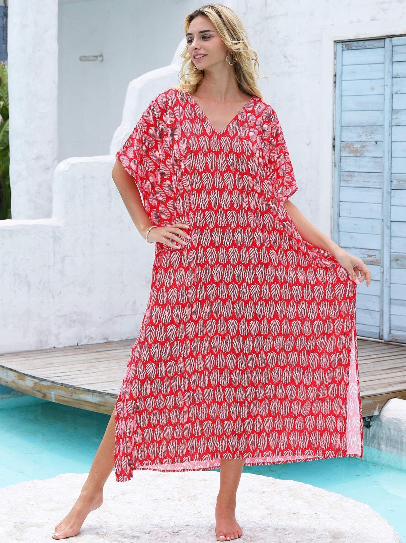 Island Oasis Bamboo Wrap Dress