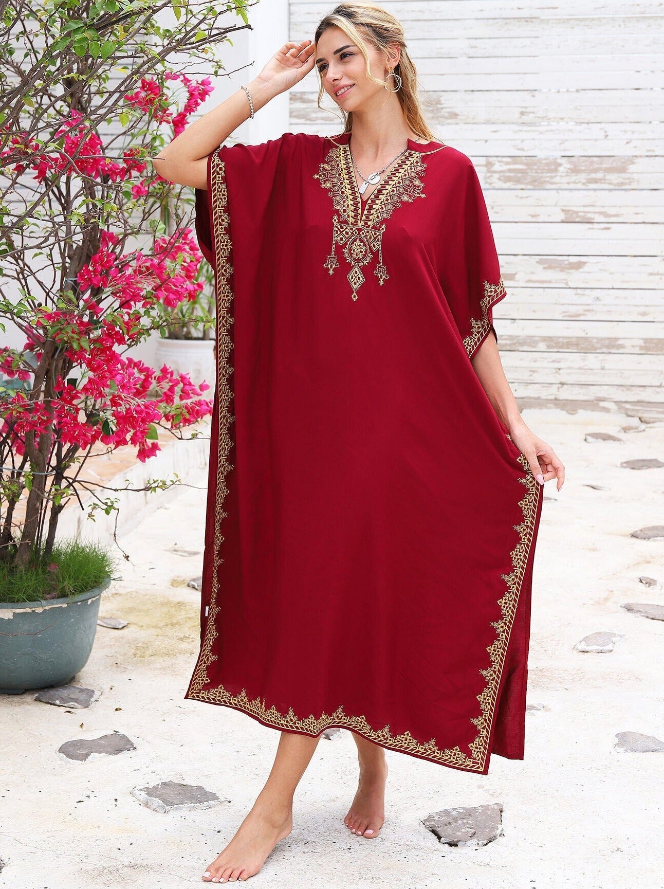 Bamboo Embroidered Summer Dress