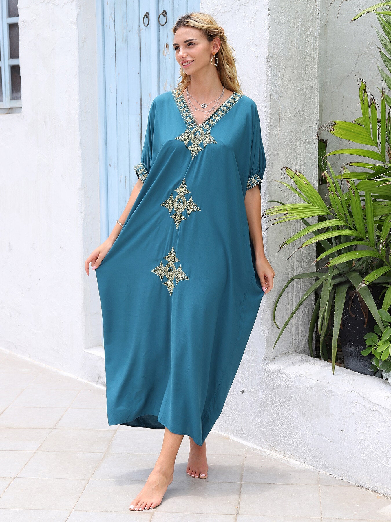 Bamboo Embroidered Summer Dress