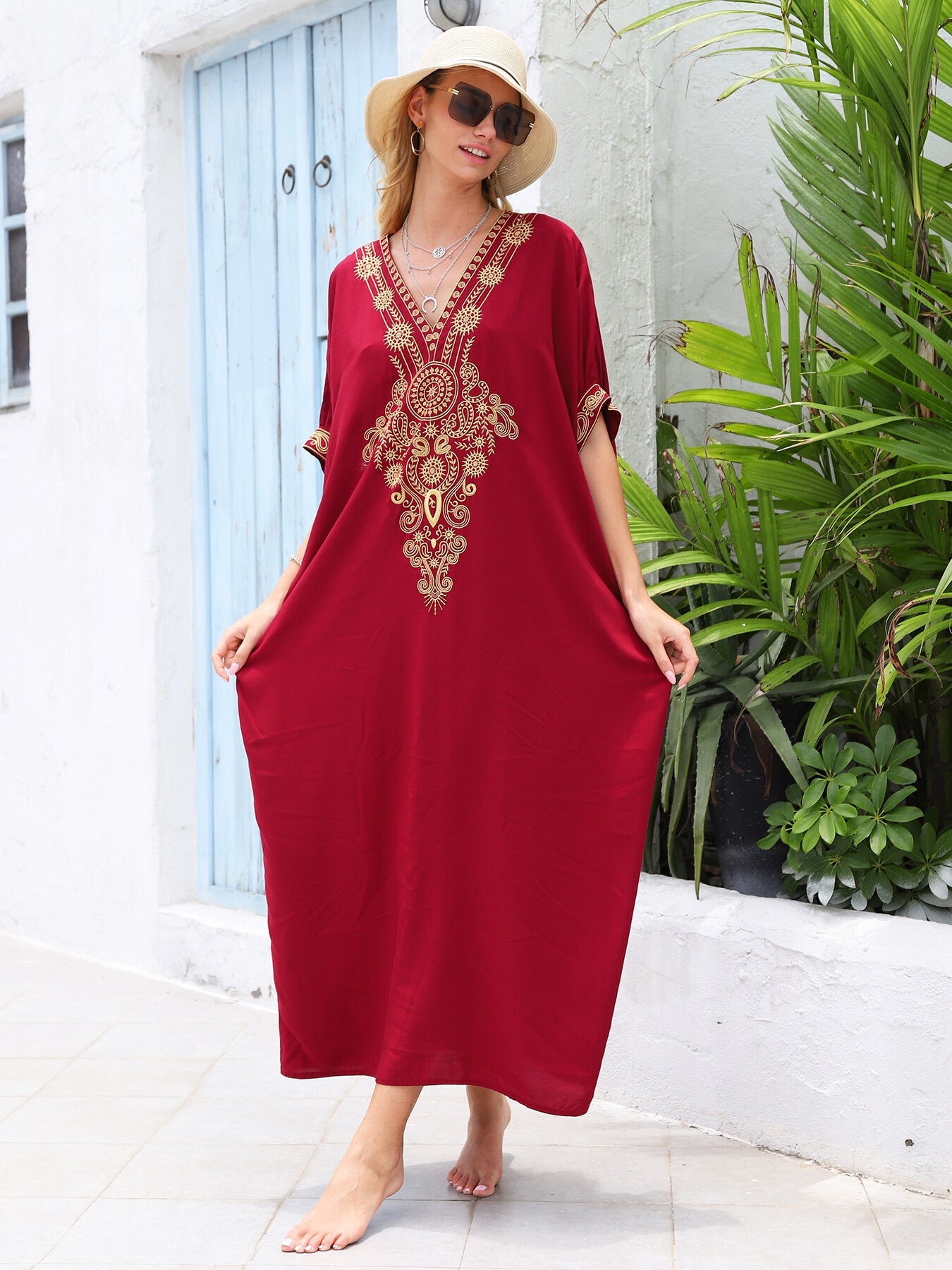 Bamboo Embroidered Summer Dress