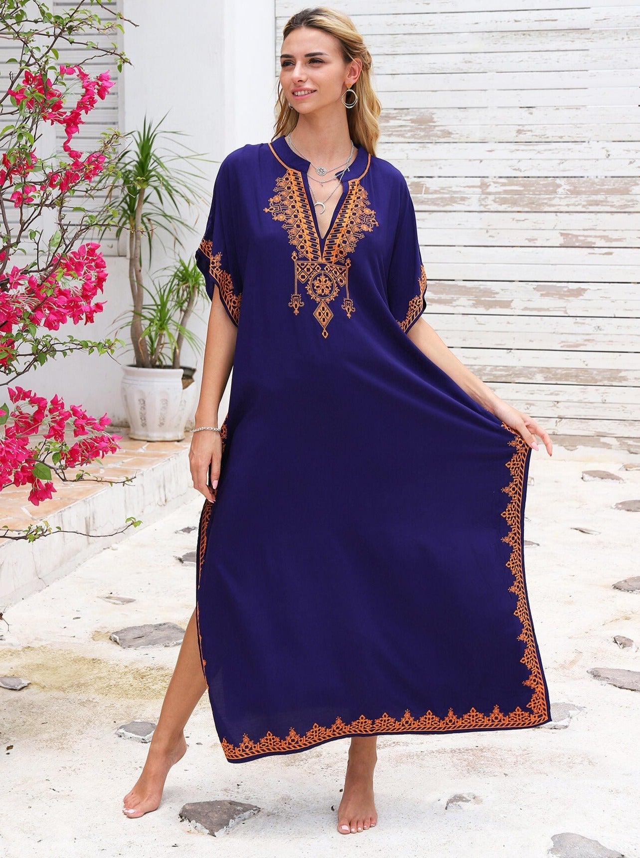 Bamboo Embroidered Summer Dress