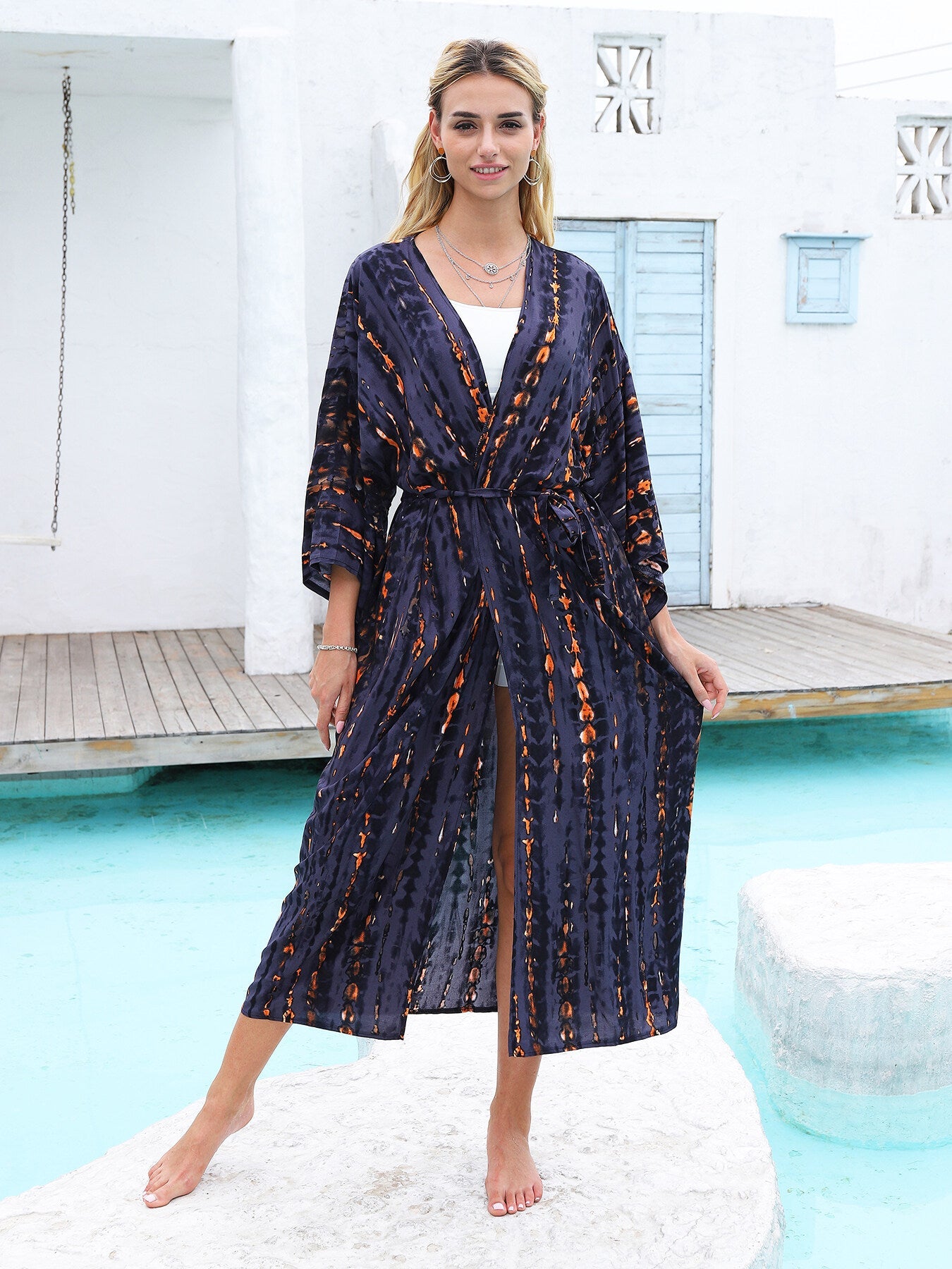 Bamboo Island Oasis Kimono