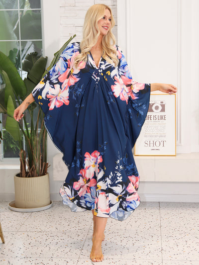 Blue Whisper Garden Kaftan