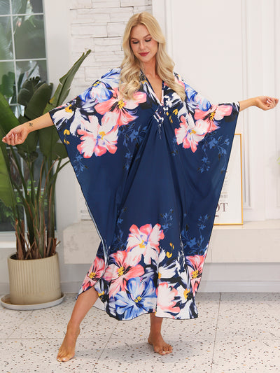 Blue Whisper Garden Kaftan