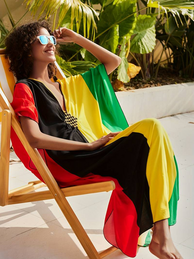 Island Oasis Bamboo Wrap Dress