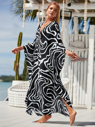 Tropical Resort Bamboo Maxi Dress